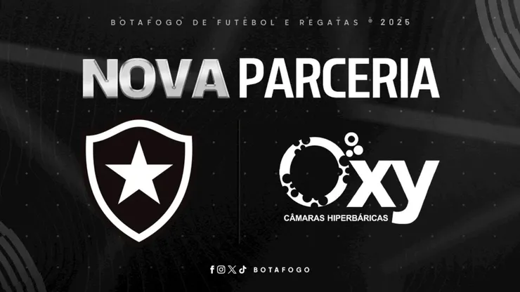 Oxy Câmaras Hiperbáricas é o novo patrocinador do Botafogo até 2025 - Foto: Divulgação