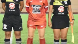 Arbitragem para estreia do Galvez no Brasileiro Feminino A3. Foto: Manoel Façanha/Arquivo Pessoal