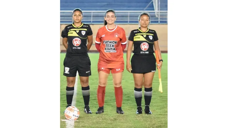 Arbitragem para estreia do Galvez no Brasileiro Feminino A3. Foto: Manoel Façanha/Arquivo Pessoal