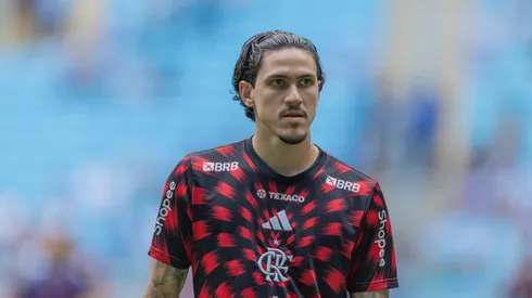 RS - PORTO ALEGRE - 13/04/2025 - BRASILEIRO A 2025, GREMIO X FLAMENGO - Pedro jogador do Flamengo durante partida contra o Gremio no estadio Arena do Gremio pelo campeonato Brasileiro A 2025. Foto: Liamara Polli/AGIF