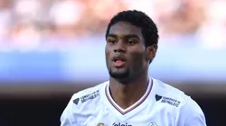 SP - SAO PAULO - 20/04/2025 - BRASILEIRO A 2025, SAO PAULO X SANTOS - Lucas Ferreira jogador do Sao Paulo durante partida contra o Santos no estadio Morumbi pelo campeonato Brasileiro A 2025. Foto: Marcello Zambrana/AGIF