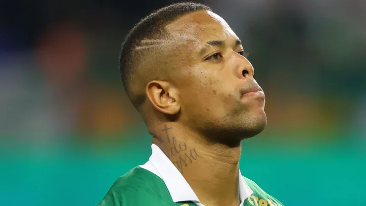 Caio Paulista durante partida entre Palmeiras e Botafogo, no Allianz Parque, pelo Brasileirão 2024.