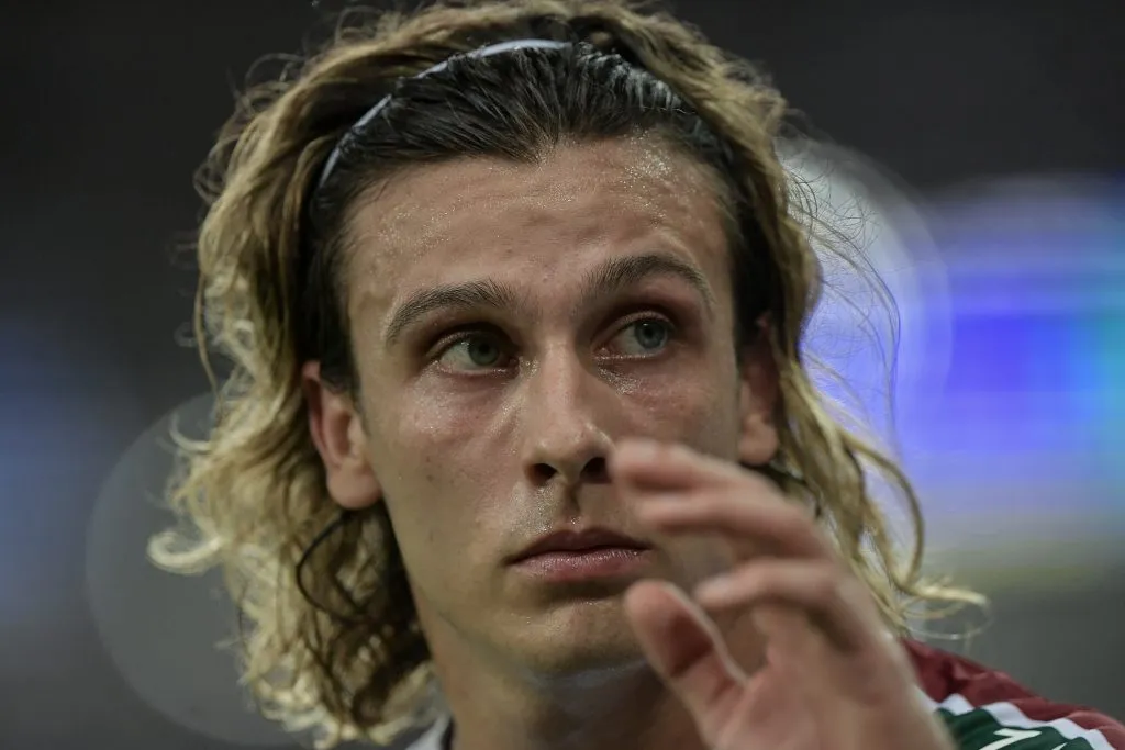 RJ – RIO DE JANEIRO – 20/04/2025 – BRASILEIRO A 2025, FLUMINENSE X VITORIA – Canobbio jogador do Fluminense durante partida contra o Vitoria no estadio Maracana pelo campeonato Brasileiro A 2025. Foto: Thiago Ribeiro/AGIF