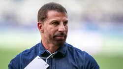 Pedrinho, presidente do Vasco, durante partida contra o Cruzeiro, pelo Campeonato Brasileiro de 2024. Foto: Fernando Moreno/AGIF.
