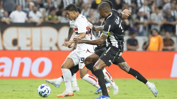 Ceará e São Paulo empatam em 1 a 1 na Arena Castelão, pela sexta rodada do Brasileirão.