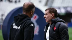 Pedrinho, presidente do Vasco, antes da partida contra o Corinthians, pelo Brasileirão Betano. Foto: Fabio Giannelli/AGIF.
