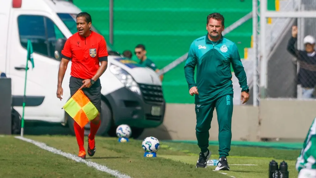 Fábio Matias, comandante do Alviverde. Foto: Luiz Erbes/AGIF.