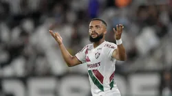 Samuel Xavier, jogador do Fluminense, durante partida contra o Botafogo, pelo Brasileirão Betano. Foto: Thiago Ribeiro/AGIF.