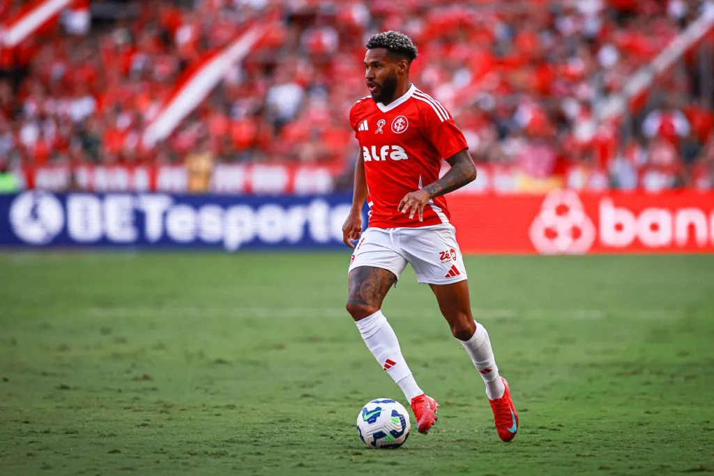 Atacante durante a vitória sobre o Juventude. Foto: Maxi Franzoi/AGIF