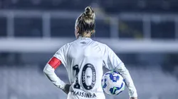 Thaisinha é a terceira maior artilheira das Sereias da Vila - Foto: Reinaldo Campos/ Santos F.C.