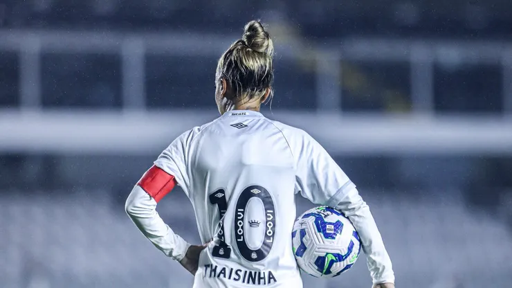 Thaisinha é a terceira maior artilheira das Sereias da Vila - Foto: Reinaldo Campos/ Santos F.C.