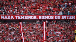 Torcida do Internacional durante partida contra Juventude, no Beira-Rio, pelo Brasileirão Betano. Foto: Maxi Franzoi/AGIF.