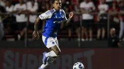 SP - SAO PAULO - 13/04/2025 - BRASILEIRO A 2025, SAO PAULO X CRUZEIRO - Dudu jogador do Cruzeiro durante partida contra o Sao Paulo no estadio Morumbi pelo campeonato Brasileiro A 2025. Foto: Marco Miatelo/AGIF