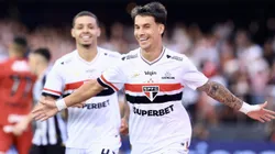 Ferreira jogador do São Paulo comemora seu gol - Foto: Marcello Zambrana/AGIF