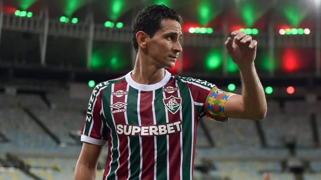 Ganso jogador do Fluminense durante partida contra o Vitoria no estádio Maracanã pelo campeonato Brasileiro A 2025. Foto: Thiago Ribeiro/AGIF