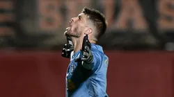 Tiago Volpi, goleiro do Gremio, durante partida contra o Vitória, pelo Brasileirão Betano. Foto: Jhony Pinho/AGIF.