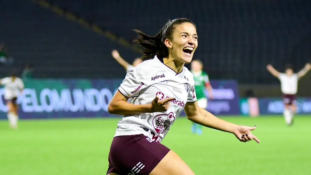 Jogadora da Ferroviária durante a vitória contra o Palmeiras no Brasileiro Feminino