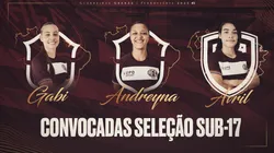 Convocadas Sub-17. Foto: Divulgação/Ferroviária