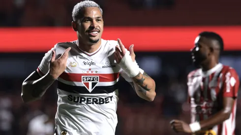 SP – SAO PAULO – 29/04/2025 – COPA DO BRASIL 2025, SAO PAULO X NAUTICO – Luciano jogador do Sao Paulo comemora seu gol durante partida contra o Nautico no estadio Morumbi pelo campeonato Copa Do Brasil 2025. Foto: Marcello Zambrana/AGIF