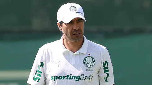 Abel Ferreira durante treinamento na Academia de Futebol. Foto: Cesar Greco/SEP