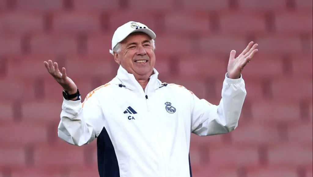 Carlo Ancelotti, treinador do Real Madrid