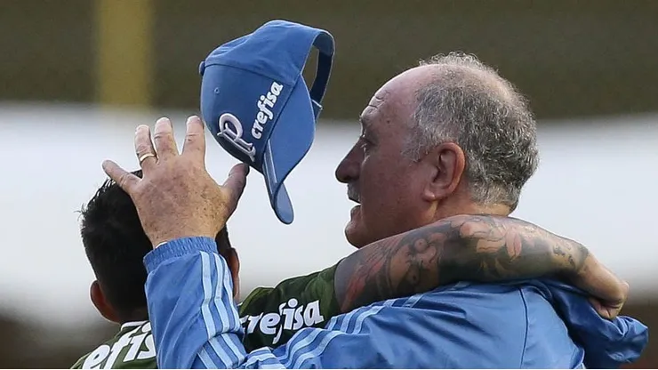 Felipão conhece bem o atacante do Cruzeiro. Foto: Flickr/Palmeiras.