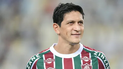 Germán Cano, jogador do Fluminense, durante partida contra a Aparecidense, pela Copa Betano do Brasil. Foto: Thiago Ribeiro/AGIF.