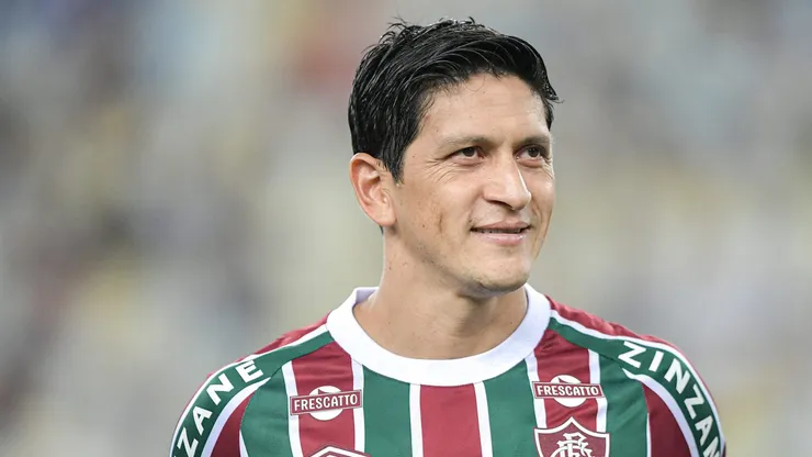 Germán Cano, jogador do Fluminense, durante partida contra a Aparecidense, pela Copa Betano do Brasil. Foto: Thiago Ribeiro/AGIF.