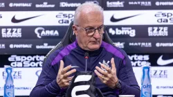 Dorival Jr durante sua apresentação no Corinthians. Foto: Rodrigo Coca / Ag Corinthians