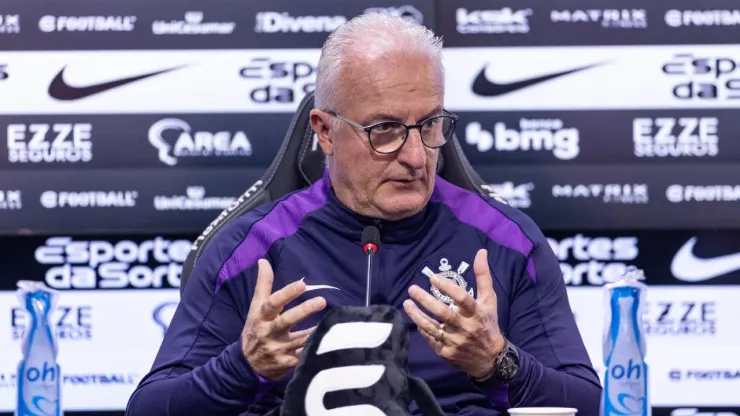 Dorival Jr durante sua apresentação no Corinthians. Foto: Rodrigo Coca / Ag Corinthians