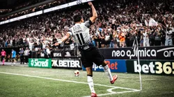 Angel Romero jogador do Corinthians comemora seu gol - Foto: Leonardo Lima/AGIF