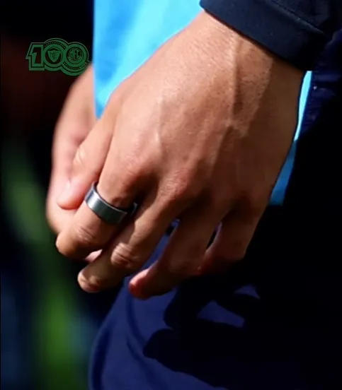 Anel inteligente de monitoramento da performance dos atletas do Leão. Foto: Divulgação/Mirassol