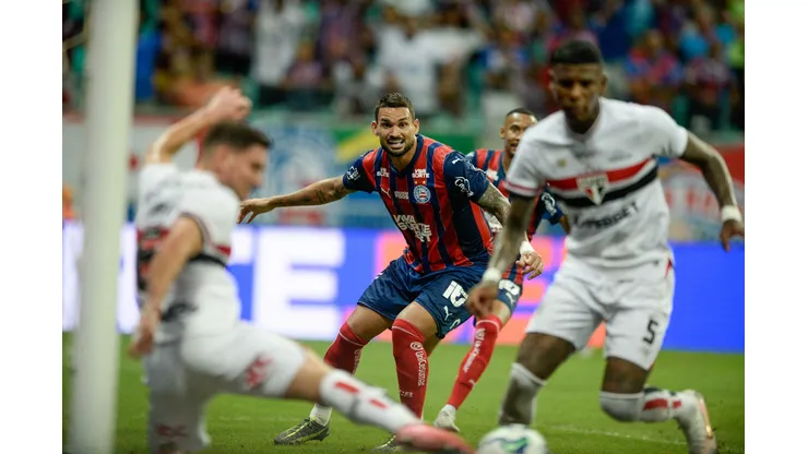 SPFC não conseguiu desbancar o Bahia. Foto: Jhony Pinho/AGIF