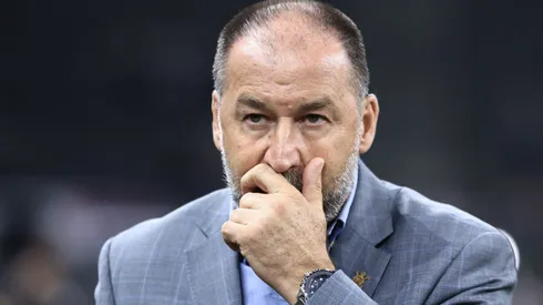Augusto Melo, presidente do Corinthians, durante partida contra o Novorizontino no estadio Arena Corinthians pelo campeonato Copa Do Brasil 2025. Foto: Marcello Zambrana/AGIF