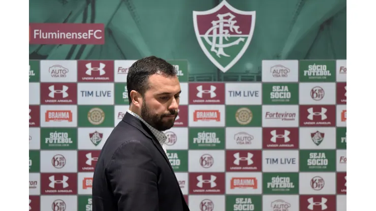 Apresentacao Nene no Fluminense - Mario Bittencourt presidente na apresentacao do Jogador Nene no Fluminense, no estadio do MAracana.