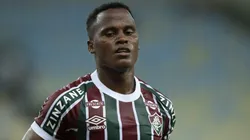 Jhon Arias jogador do Fluminense durante partida contra o Aparecidense no estádio Maracanã pelo campeonato Copa Do Brasil 2025.