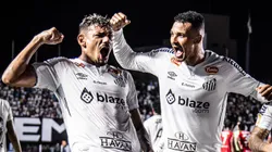 Tiquinho Soares é um dos jogadores que deve sair do time do Santos diante do Grêmio