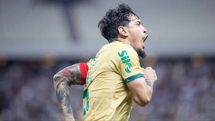 Gustavo Gómez marcou o gol do Palmeiras na vitória sobre o Ceará. Foto: Baggio Rodrigues/AGIF
