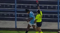 Expulsão jogadora gremista. Foto: Reprodução/SporTv