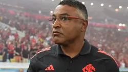 Roger Machado durante partida entre Flamengo e Internacional, no Maracanã, pelo Brasileirão.
