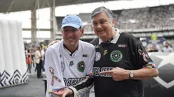 John Textor e Durcesio Mello durante partida contra o São Paulo, pelo Brasileirão Betano de 2024. Foto: Thiago Ribeiro/AGIF.
