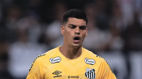Gabriel Brazão durante o jogo contra o Corinthians na Neo Química Arena.