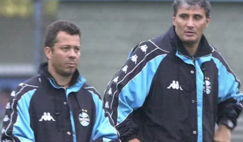 Tite e Cleber Xavier em tempos de Grêmio