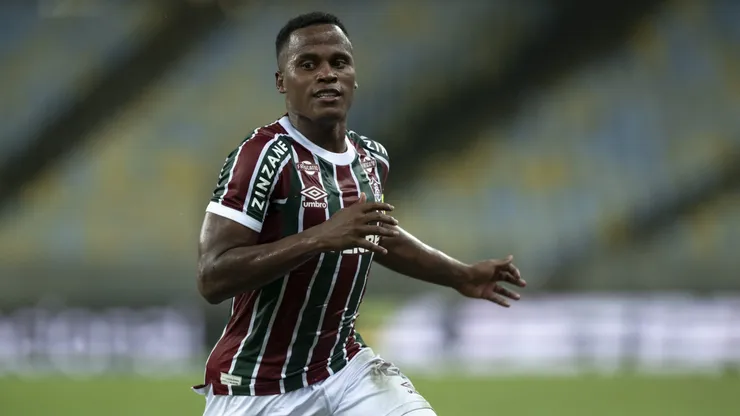 Jhon Arias, jogador do Fluminense durante partida contra o Sport no estadio Maracana pelo campeonato Brasileiro A 2025.