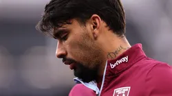 Lucas Paquetá antes de partida entre West Ham e Nottingham Forest, pela Premier League, em 2023. Foto: Alex Pantling