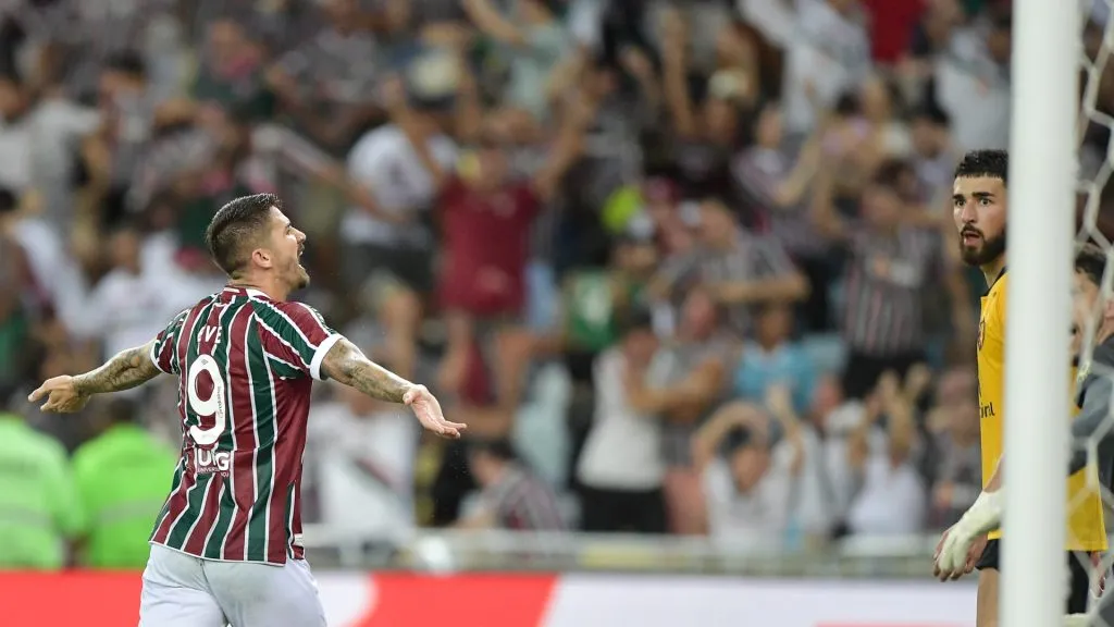 Everaldo marcou o gol da vitória pelo Fluminense contra o Sport – Foto: Thiago Ribeiro/AGIF