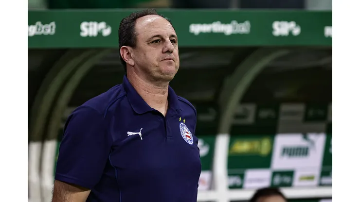 Rogério Ceni técnico do Bahia durante partida contra o Palmeiras no estádio Arena Allianz Parque pelo campeonato Brasileiro A 2025. Foto: Fabio Giannelli/AGIF
