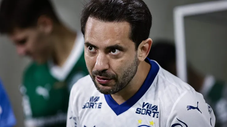 Everton Ribeiro durante partida entre Palmeiras e Bahia, no Allianz Parque, pelo Brasileirão.