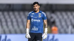 SP - SANTOS - 16/04/2025 - BRASILEIRO A 2025, SANTOS X ATLETICO-MG - Joao Paulo jogador do Santos durante partida contra o Atletico-MG no estadio Vila Belmiro pelo campeonato Brasileiro A 2025. Foto: Abner Dourado/AGIF