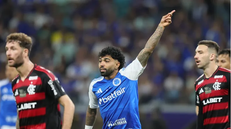 Gabigol jogador do Cruzeiro durante partida contra o Flamengo no estadio Mineirao pelo campeonato Brasileiro A 2025